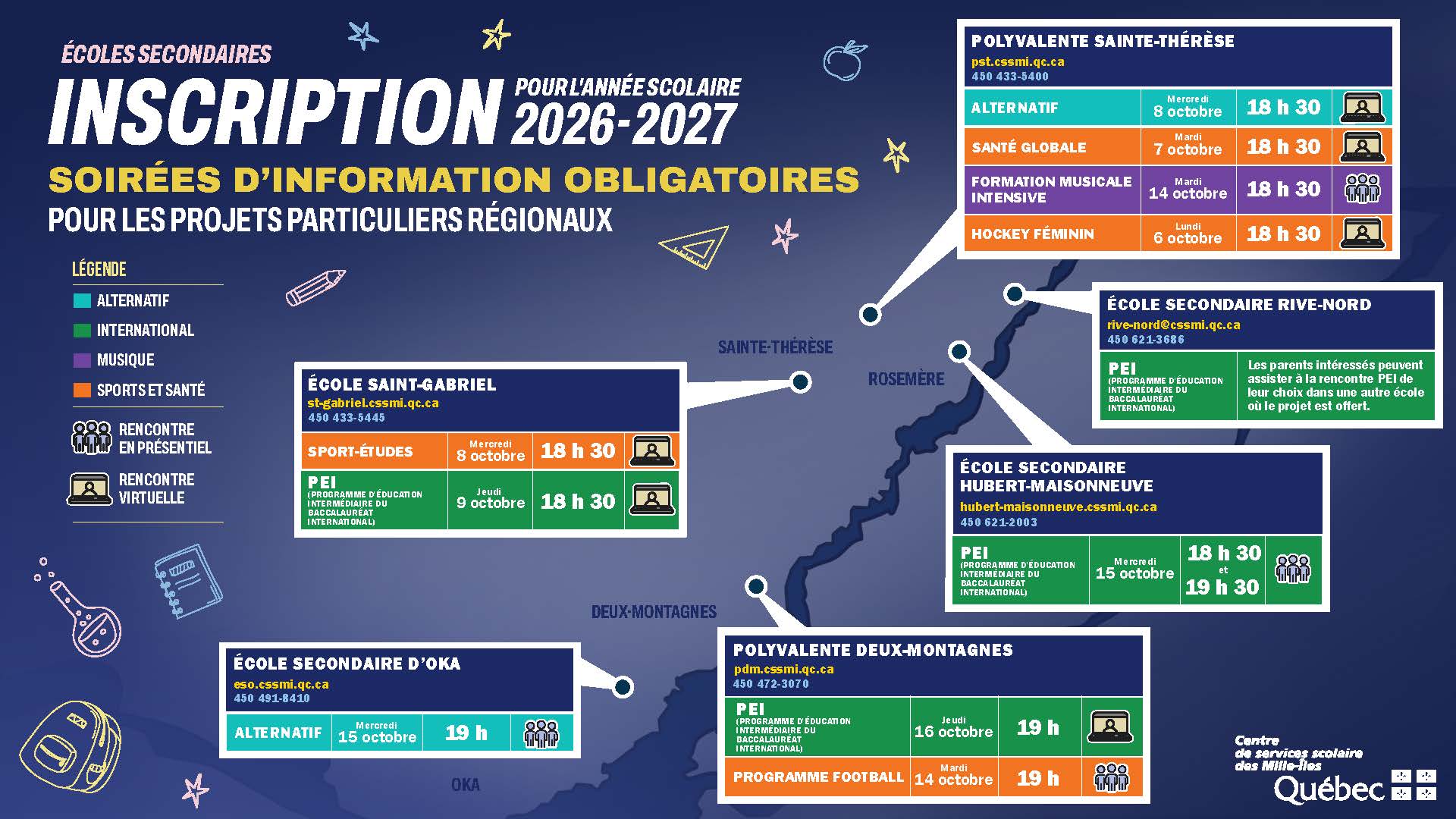 Soirées d'information obligatoires