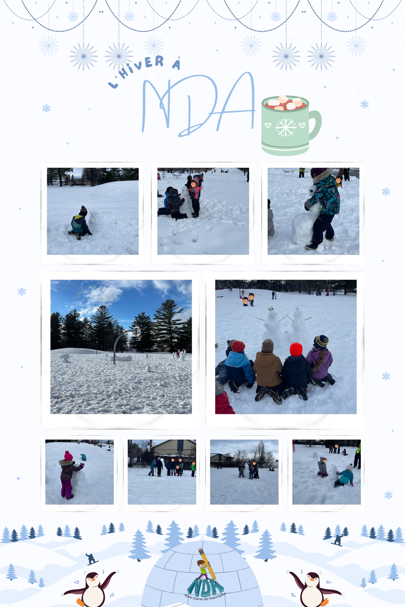Vivid Jeux Dans Les Cours D'école | Tempête Autour Des Buttes De Neige Picture Illustration Vivid Jeux Dans Les Cours D'école | Tempête Autour Des Buttes De Neige Picture Illustration